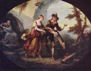 Angelica Kauffmann Miranda and Ferdinand in The Tempest oil painting reproduction